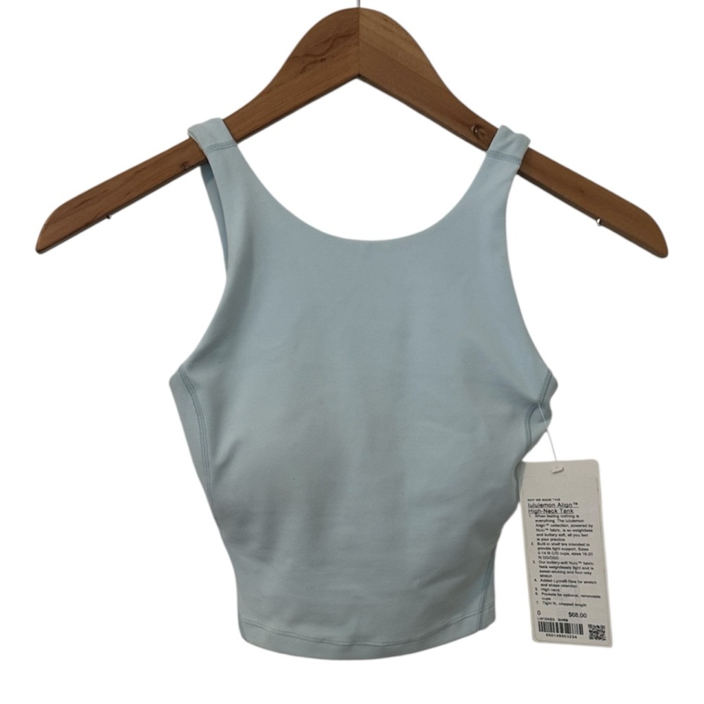 NEW Lululemon Align High-Neck Tank Blue 0
